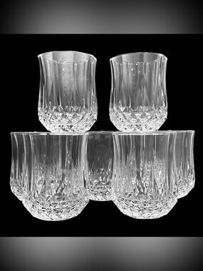 Vintage 1960s Cristal D'Arques Paris Longchamp French Crystal Shot Glasses (7)